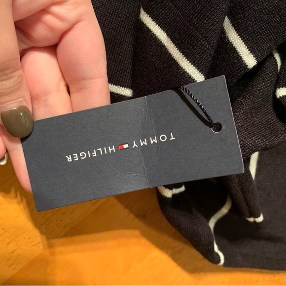 NWT - Tommy Hilfiger Long Sleeve Turtleneck Stripe Sweater Dress - Picture 7 of 8